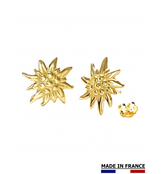 PENDENTIF EDELWEISS MINI OR JAUNE