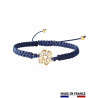 BRACELET CORDON FLOCON OR JAUNE
