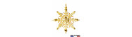 PENDENTIF FLOCON OR JAUNE