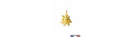 PENDENTIF EDELWEISS MINI OR JAUNE