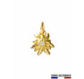 PENDENTIF EDELWEISS MINI OR JAUNE