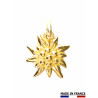 PENDENTIF EDELWEISS MINI OR JAUNE