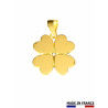Pendentif Trêfle Or Blanc et Diamants