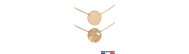 Collier or jeton chic REVERSIBLE