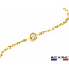 PENDENTIF FLOCON OR JAUNE