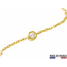 PENDENTIF FLOCON OR JAUNE
