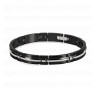 Bracelet Acier pvd noir 8mm