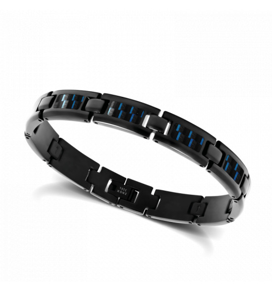 Bracelet Acier pvd noir 8mm