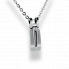 Pendentif acier câble+chaine