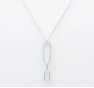 Collier triple maillon argent