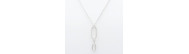 Collier triple maillon argent