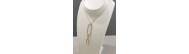 Collier triple maillon argent