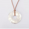 Collier triple maillon argent